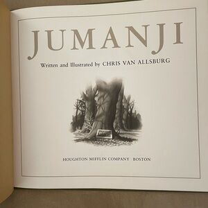 Vintage Jumanji book in excellent condition. Collectible.